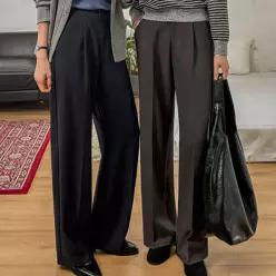 길어보이는 히든밴딩 핀턱슬랙스(숏/롱)