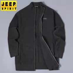 JEEP SPIRIT 남성 가을 겨울 간절기 니트 집업 가디건