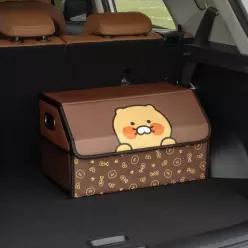 카카오프렌즈 춘식이 대형 클리어 차량용 트렁크 보관함 트렁크 정리함 대용량 접이식 보관함
