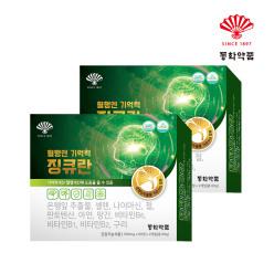 동화약품 혈행엔 기억력 징큐란 2박스 8개월분 은행잎 징코 혈액순환