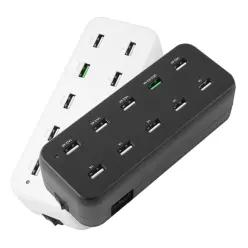 10포트 USB 멀티탭 멀티 충전 퀵차지 고속 충전 1포트 핸드폰 스마트폰 태블릿 10구 충전기 LS414