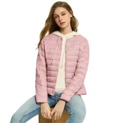 물세탁 가능 라이트 노카라 패딩 숏자켓 XKJ20