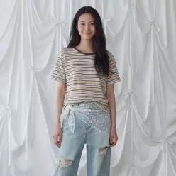 멀티스트라이프 반팔 티셔츠 PY5CH533