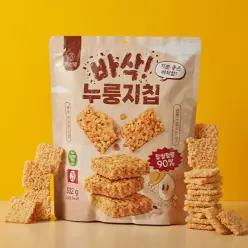 [밀가루ZERO] 대용량 찹쌀 90% 이선별 누룽지칩 502g