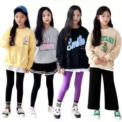 리틀소녀~이월정리/가을겨울 초등학생/아동 주니어/맨투맨티셔츠/청바지/치마/레깅스/주니어 여아 의류/트레이닝복 세트/상하복/체육복/데님
