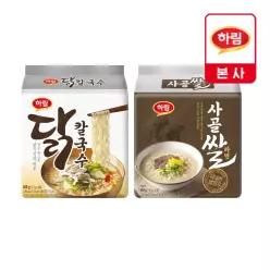 [하림] 닭칼국수/사골쌀라면 3팩 모음