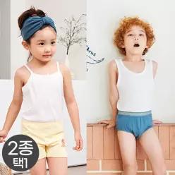 (30%즉시할인) 키즈 인견 남아/여아 런닝 택1 (3매입)