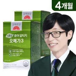 [본사직영] 고려은단 식물성 퓨어 알티지 rTG 오메가3 60캡슐 X 2개 (4개월분)