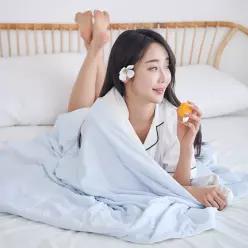시즌오프 마지막물량 듀라텍스 알러지케어 애착 냉감이불 SS/Q(스카이/아이보리)