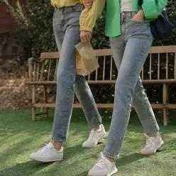 꿀스판 빈티지블루 일자진(숏/롱)