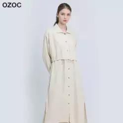 [오조크(OZOC)] 셔츠 원피스 (택가격 62000원)