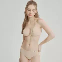 [Wonderbra] 에어 프론트 후크 브라팬티 세트 베이지 WBW6O06_T