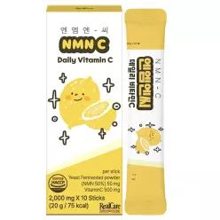 리얼케어 NMN-C 10포 1박스 엔엠엔씨 비타민 레몬