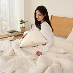 [아망떼]뉴질랜드 양모 100프로 60수 고밀도 순면 차렵이불 SS