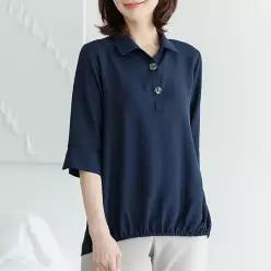 (~99size)로우이카라블라우스[여름VER] TBE2084