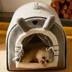 반려동물집 하우스 러브펫 L 동굴 고양이 반려 겨울숨숨집 용품 집쿠션