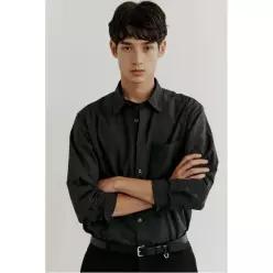 GLXY [갤럭시라이프스타일] [三無衣服] 커뮤터 솔리드 셔츠  애쉬 (GC5864S054)