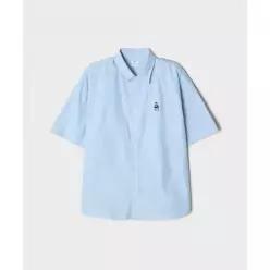 SPAO 우디 오버핏 반팔 옥스포드 셔츠 SPYWG25CY2