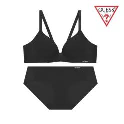 [롯데백화점]게스 [선물포장]메쉬홀 푸쉬업볼륨 브라팬티세트 GFWBR312GFWBP312BK