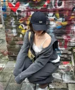 리 LEE 스몰 트위치 로고 데님 볼캡 인디고 다크