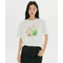 SPAO 먼작귀 반팔 티셔츠라이트 YELLOW SPRLG25U04