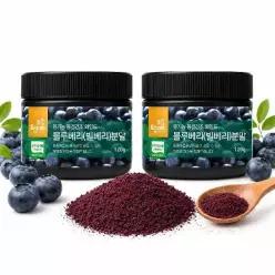 [하프클럽/] 유기농 동결건조 와일드 블루베리(빌베리)분말 120g x 2통  에스