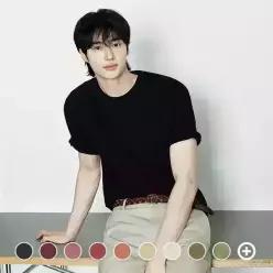 [지오다노] 코튼 저지 크루넥 반팔 티셔츠 026540
