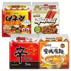 (H)신라면 5봉 + 안성탕면 5봉 + 너구리 5봉 + 짜파게티 5봉