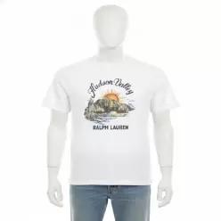 POLO RALPH LAUREN [적립금 10%]클래식핏 저지 그래픽 티셔츠-화이트