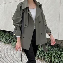 UTMOST 제프리 숏 트렌치코트 - 3 Color (하객룩/더블버튼)