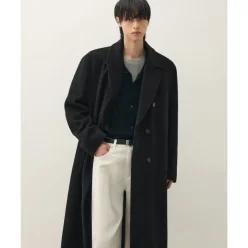 DRAW FIT 프리미어 퓨어 캐시미어 로브 더블 코트 [BLACK] DFCT5402BK 219244