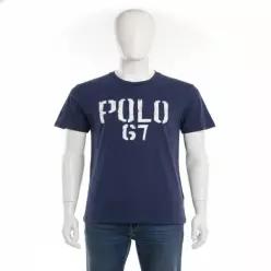 POLO RALPH LAUREN 클래식핏 저지 그래픽 티셔츠-블루