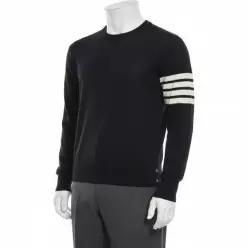 [톰브라운]THOM BROWNE 26FW 파인 메리노 울 4-바 풀오버 니트 MKA002A Y1014 415 822734