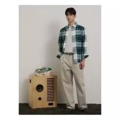 [매장정품] 빈폴 멘 [26SS 30OFF] 캐주얼 멀티 체크 셔츠 그린 (BC6264C15M)