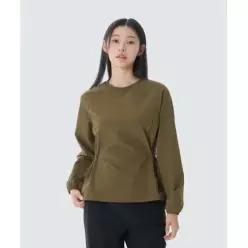 어패럴 SNOW PEAK APPAREL 라고 여성 맨투맨 (S26FWTHT33) Yellow Khaki 7171070 S26FWTHT33YK