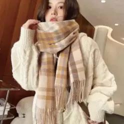 목도리 남자 양모 따뜻한 머플러 양털 부드러운 여성 털 남성 롱 뜨개질
