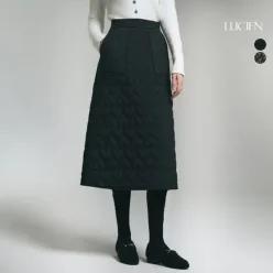 셈플리체 하트 퀼팅 패딩 스커트 2종 택1