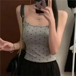 [라일리여성의류] Rly 나시 잔도트 스퀘어넥 이너 바캉스 데이트 나시티