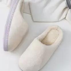푹신한 겨울 털 실내화 룸슈즈 겨울 거실화 층간소음 방한 남성 겨울 털