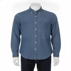 POLO RALPH LAUREN 커스텀핏 데님 셔츠-네이비