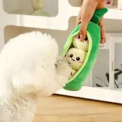 소리나는 완두콩 강아지 장난감 삑삑이 인형 놀이 토이 a9EA06 펫용품 반려동물용품