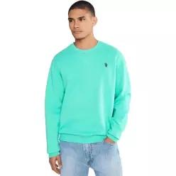 US POLO ASSN USPA 남성 맨투맨 티셔츠 크루넥 라운드 긴팔 Popover 플리스 기모 스