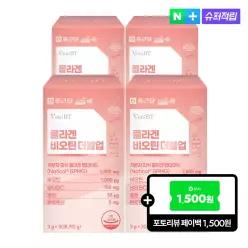 [슈퍼적립10%] 종근당 벤비티 콜라겐 비오틴 더블업 3g 30포, 4개