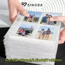 싱바 20개입 7홀 A5 카드 슬리브 울트라 클리어 무광 4포켓 3인치 3.5인치 포토카드 앨범 보관 사진앨범