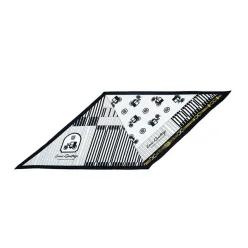 루이까또즈 LOUIS QUATORZE (2ESD950BL) 마리아노 마름모 실크 스카프 블랙 215722