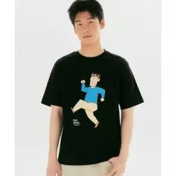 SPAO 짱구 반팔 티셔츠블랙 SPRLG25U07