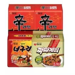 농심 신라면 10입 + 너구리 5입 + 짜파게티 5입 총 20봉