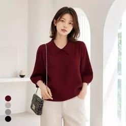 카라 벌룬7부 니트_T2510KN656C