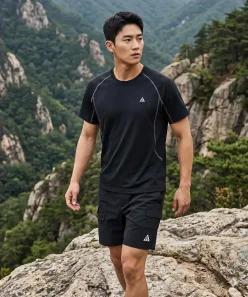 [매장정품] nike ACG 와일드씨 드라이 핏 반소매 베이스 레이어 탑 M - 블랙앤트러사이트서밋 화이 3f6f13