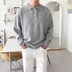 데이트 가을 티 남자 티셔츠 니트 니트셔츠 겨울 봄